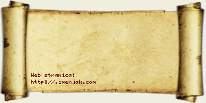 Valentina Aćimović vizit kartica